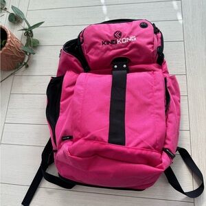 KingKong Gym Backpack Hot Pink and Black